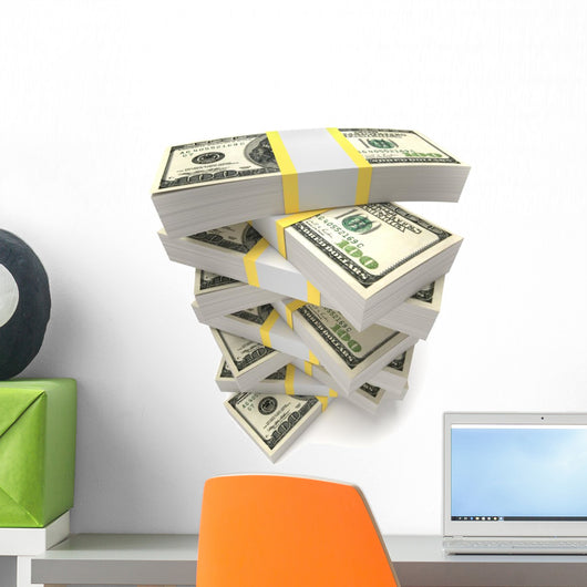 Stacks Dollars Wall Decal