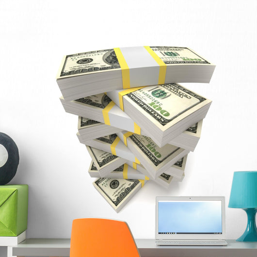 Stacks Dollars Wall Decal