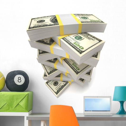 Stacks Dollars Wall Decal