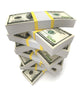 Stacks of dollars Wall Decal