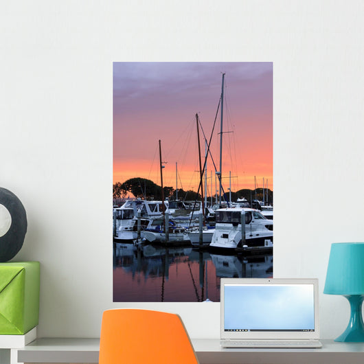 Sunset on the San Diego Harbour Wall Mural