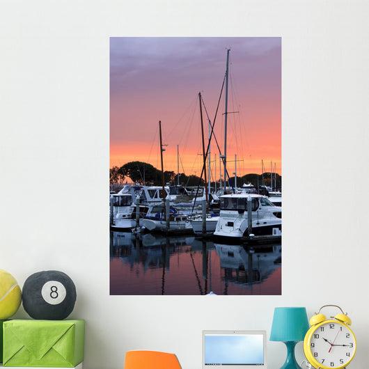 Sunset on the San Diego Harbour Wall Mural