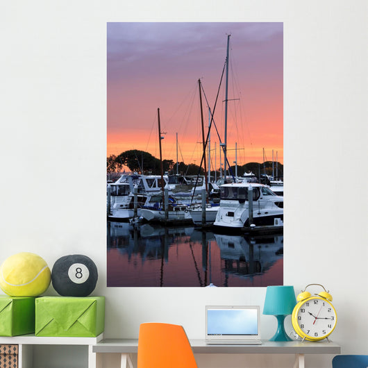 Sunset on the San Diego Harbour Wall Mural