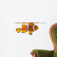 Clownfish, Amphiprion ocellaris, in front of white background Wall Decal