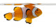 Clownfish, Amphiprion ocellaris, in front of white background Wall Decal