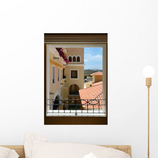 Through Window Wall Mural