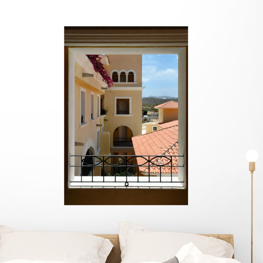 Through Window Wall Mural