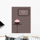cute cupcake design Wall Mural