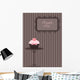 cute cupcake design Wall Mural