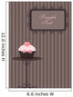 cute cupcake design Wall Mural
