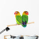 Pair of lovebirds Wall Decal