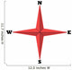 compass rose Wall Decal