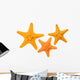 Three Small Baby Starfish Wall Mural