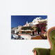 Nice Garden in Oia, Santorini, Greece Wall Mural