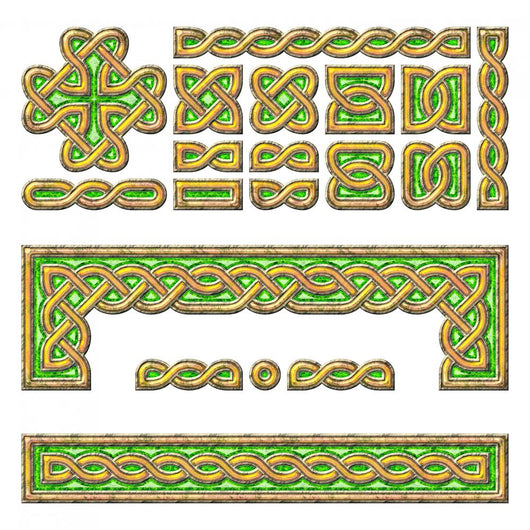Celtic Frame Set Gold