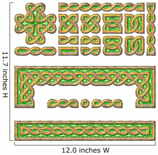 Celtic Frame Set Gold