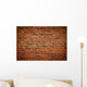 Weathered Stained Old Brick Wall Wall Mural