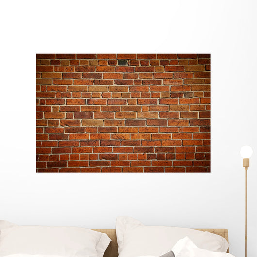 Weathered Stained Old Brick Wall Wall Mural