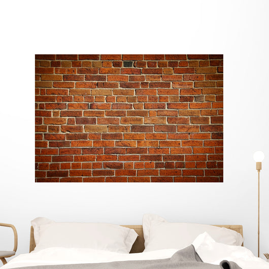 Weathered Stained Old Brick Wall Wall Mural