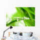 Water Drops on the Green Grass Wall Mural
