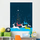 Running Christmas Deers Blue