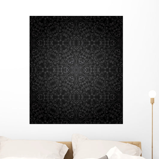 Seamless Floral Pattern Wall Decal Design 5