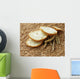 wheat bread and wheat ears and seeds Wall Mural