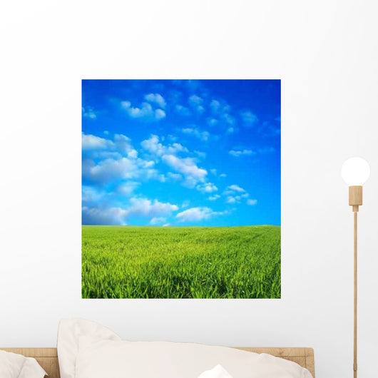 Wheat Field over Beautiful Wall Decal