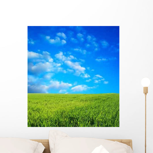 Wheat Field over Beautiful Wall Decal
