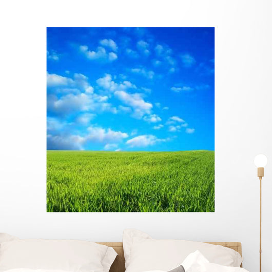 Wheat Field over Beautiful Wall Decal
