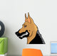 Agressive german shepherd dog Wall Mural