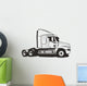 A trailer truck without the cargo container Wall Decal
