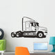 A trailer truck without the cargo container Wall Decal