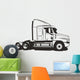 A trailer truck without the cargo container Wall Decal