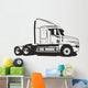 A trailer truck without the cargo container Wall Decal