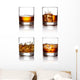 Glass Scotch Whiskey and