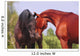 Two Horses Communicating Wall Mural
