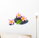 Zen Pebble Plumeria Wall Decal