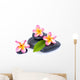 Zen Pebble Plumeria Wall Decal