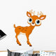 Beautiful cartoon deer Wall Mural