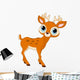 Beautiful cartoon deer Wall Mural