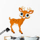 Beautiful cartoon deer Wall Mural