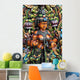 Colorfull Statue of Hindu Goddess Lakshmi Wall Mural