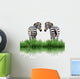 Zebra with Green Grass Wall Decal