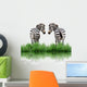 Zebra with Green Grass Wall Decal