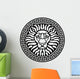 Portrait of a Lion and Meanders Wall Decal