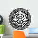 Portrait of a Lion and Meanders Wall Decal