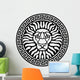Portrait of a Lion and Meanders Wall Decal