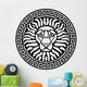 Portrait of a Lion and Meanders Wall Decal