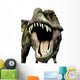 Tyrannosaurus Green Defend Close up Wall Mural